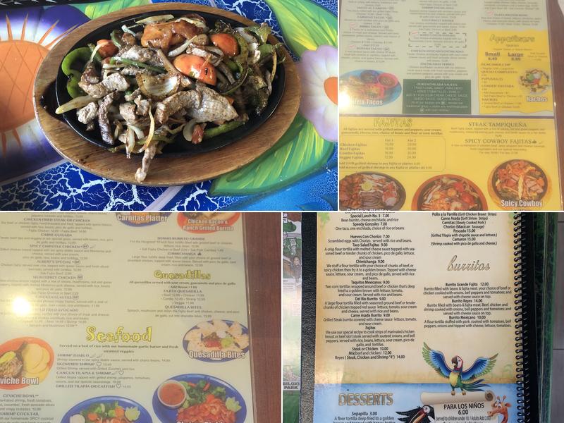 Los Reyes Mexican Restaurant Menu