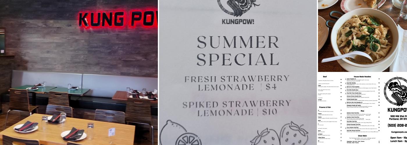 Kung POW! Menu