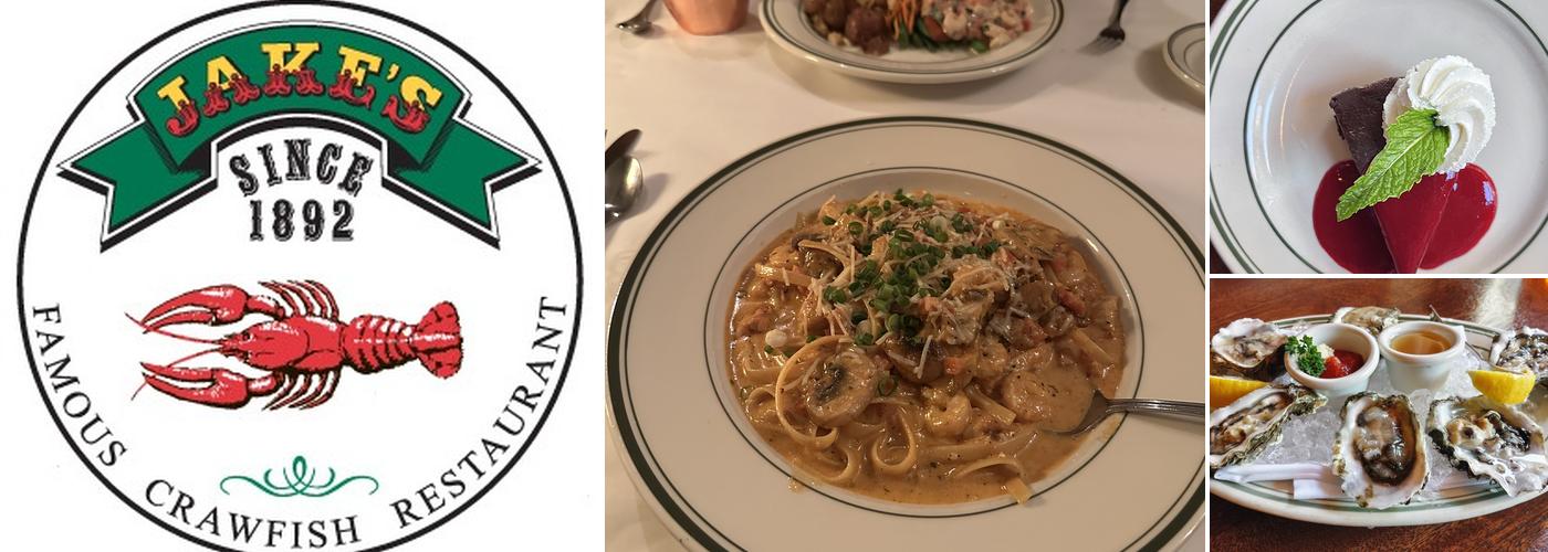 Jake's Famous Crawfish Menu