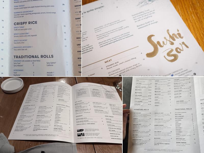 Bamboo Sushi Menu