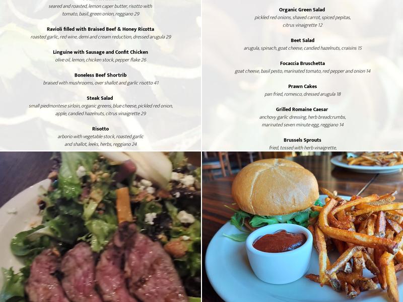 Cassidy's Restaurant Menu