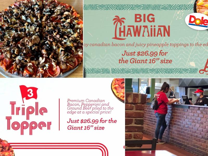 Abby's Legendary Pizza Menu