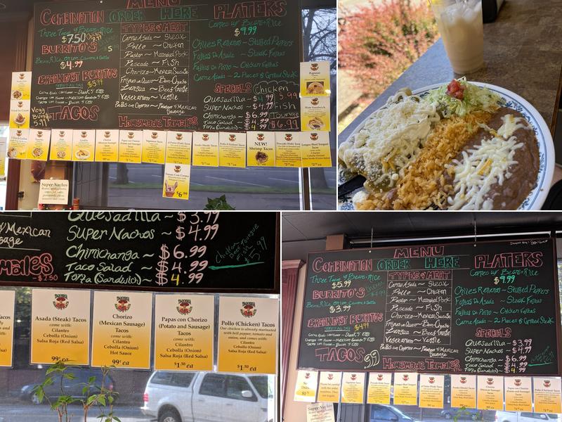 Taqueria El Tapatio Menu