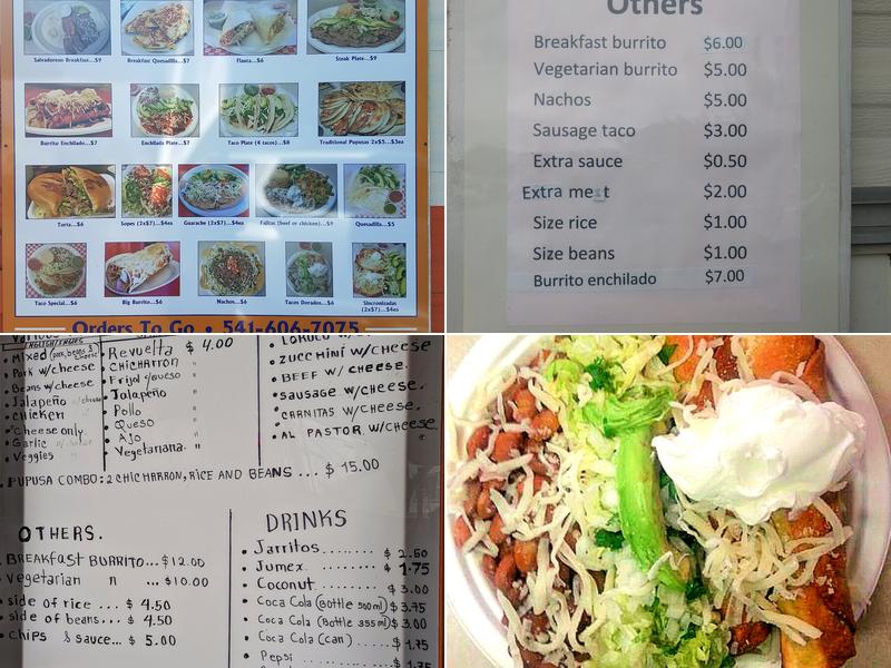 Carlito's Pupuseria Menu