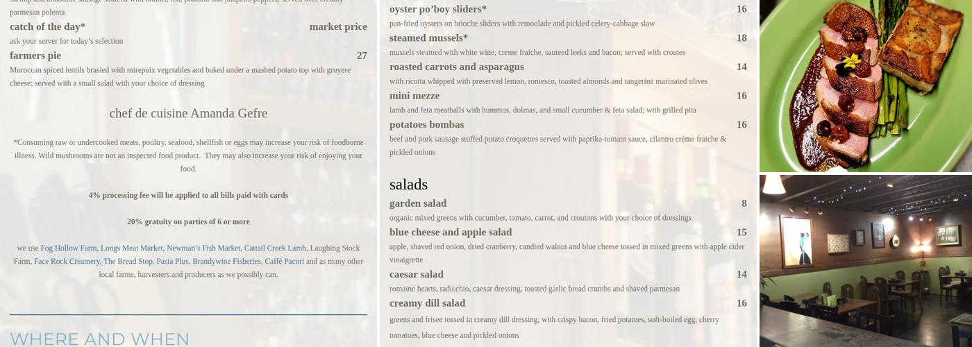 rye Menu