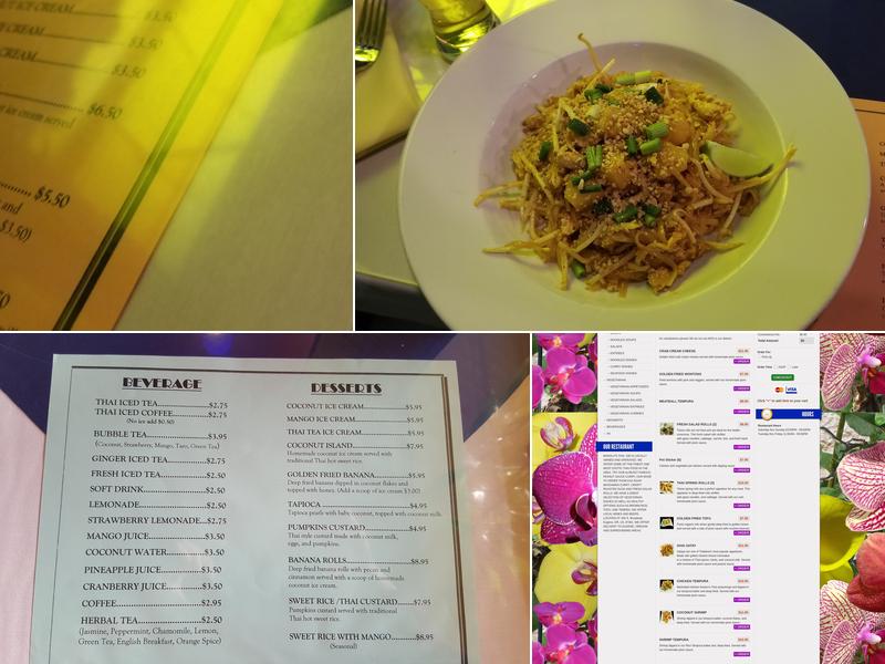 Manola's Thai Cuisine Menu