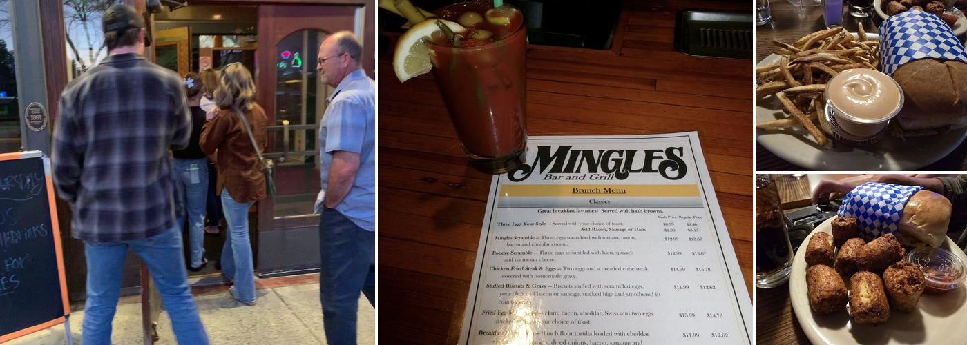 Mingles Bar & Grill Menu