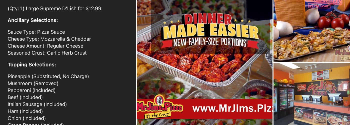 MrJims.Pizza Menu