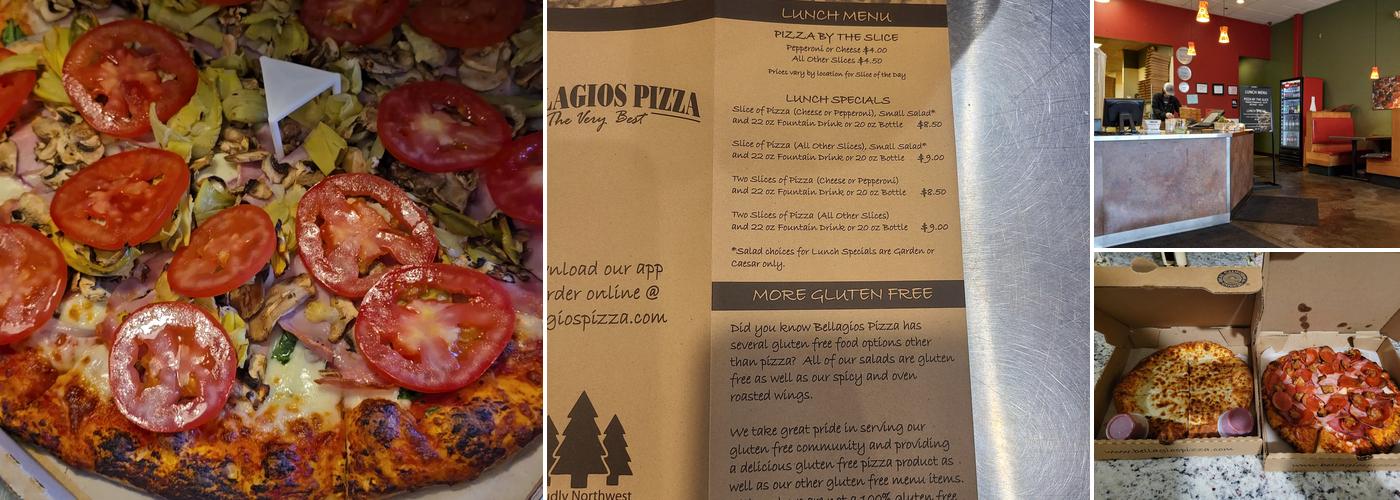 Bellagios Pizza Menu