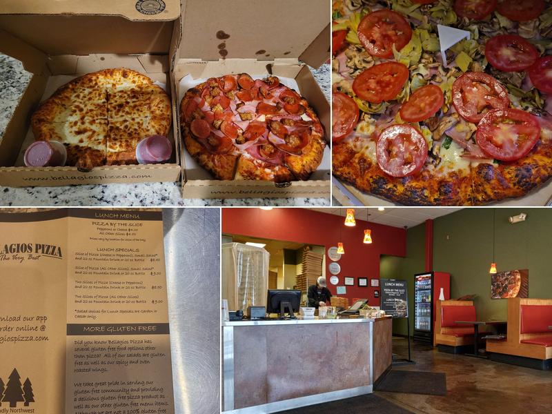 Bellagios Pizza Menu