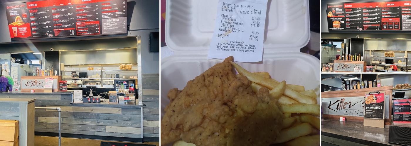 Killer Burger Gresham Menu
