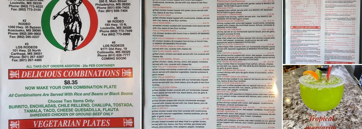 Mi Rodeo Menu