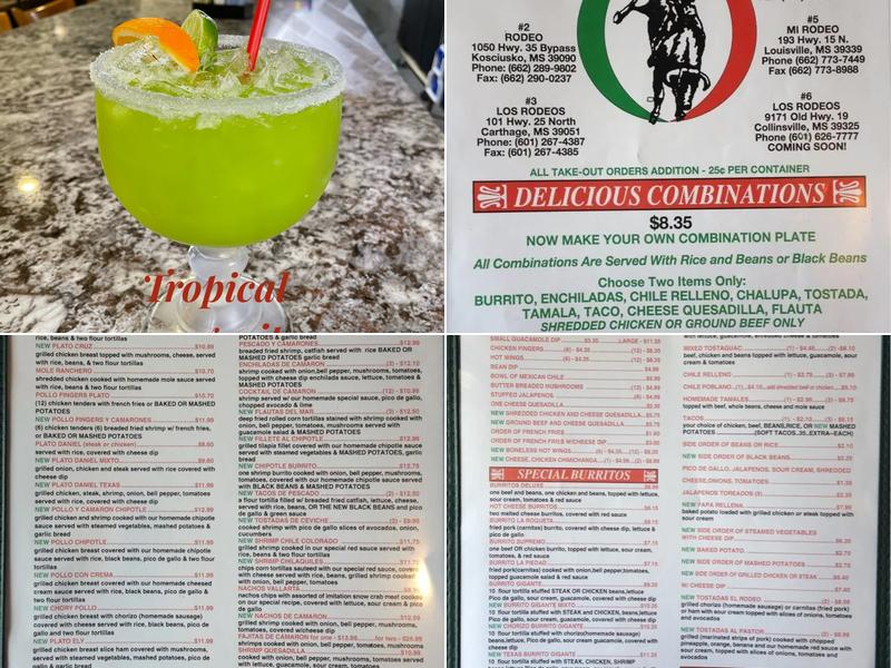 Mi Rodeo Menu