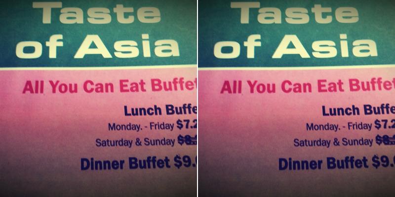 Taste of China Menu