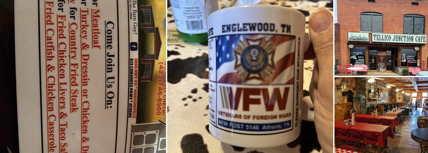 Tellico Junction Cafe Menu