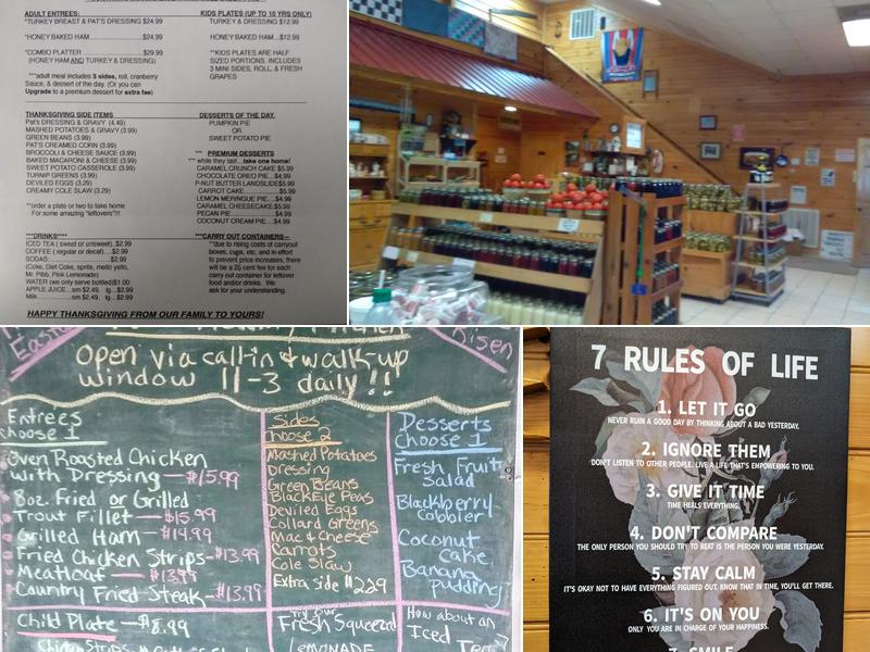 Pat's Kountry Kitchen Menu