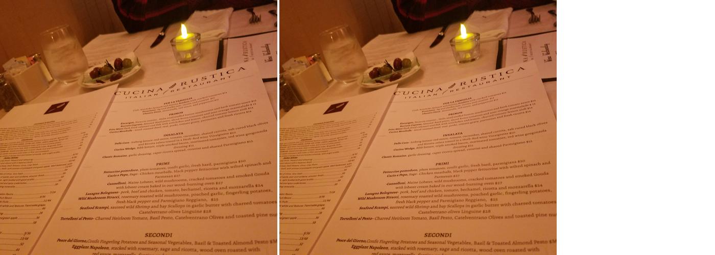 Cucina Rustica Menu