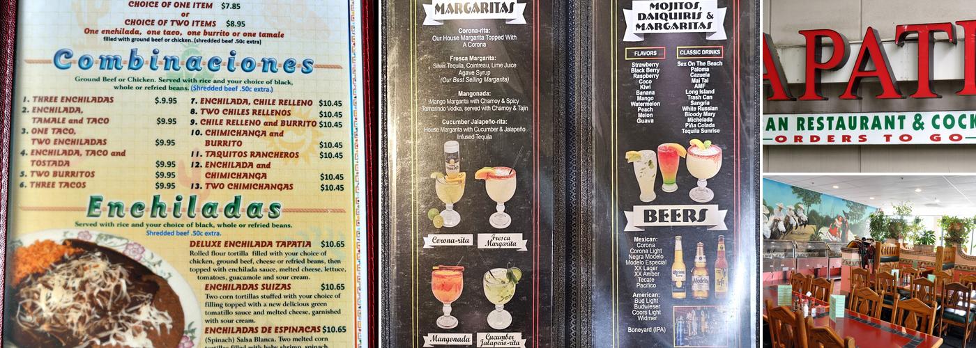 Tapatio Menu