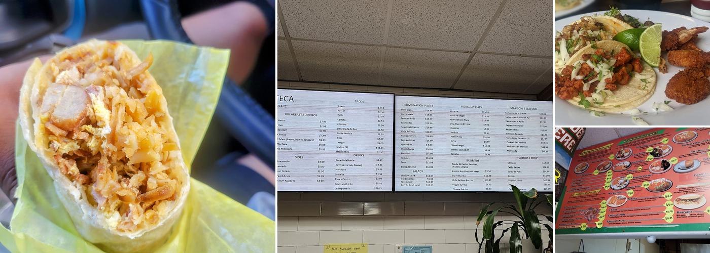 La Mixteca Menu