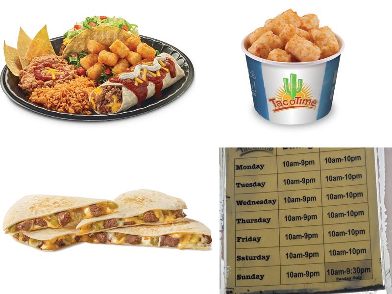 TacoTime Menu