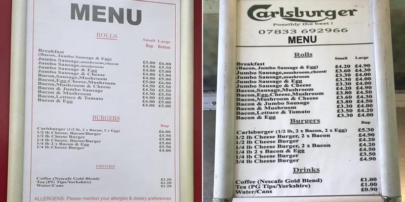 Carlsburger Menu