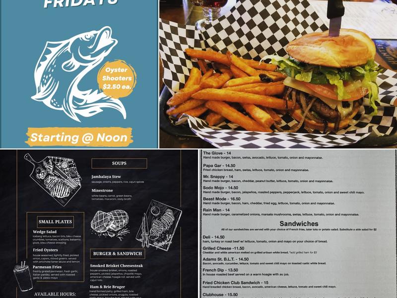 Adams Street Bar & Grill Menu