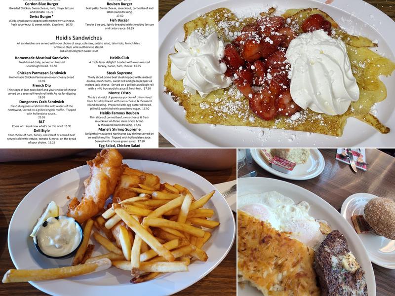 Heidi's Of Gresham Menu