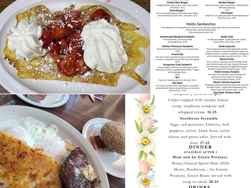 Heidi's Of Gresham Menu