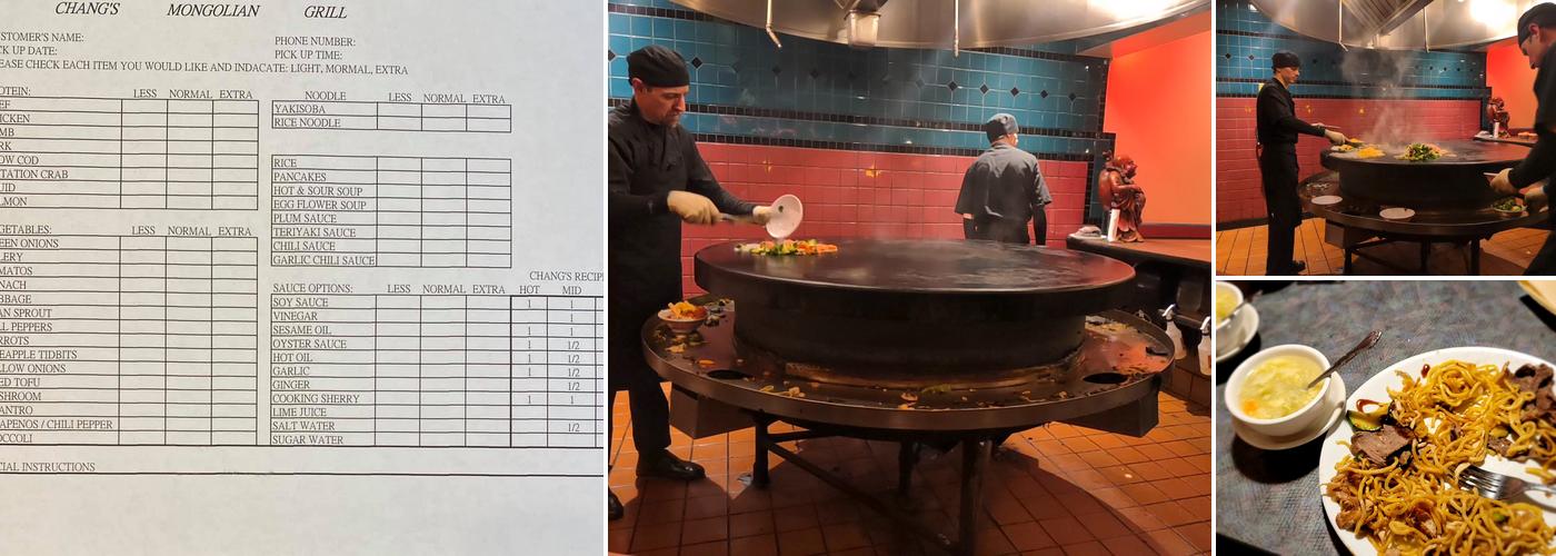 Chang's Mongolian Grill Menu