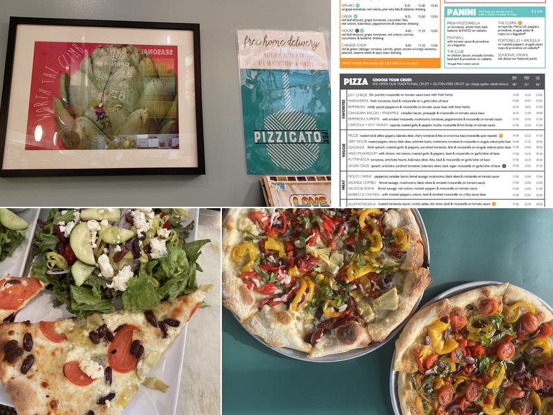 Pizzicato Pizza Menu