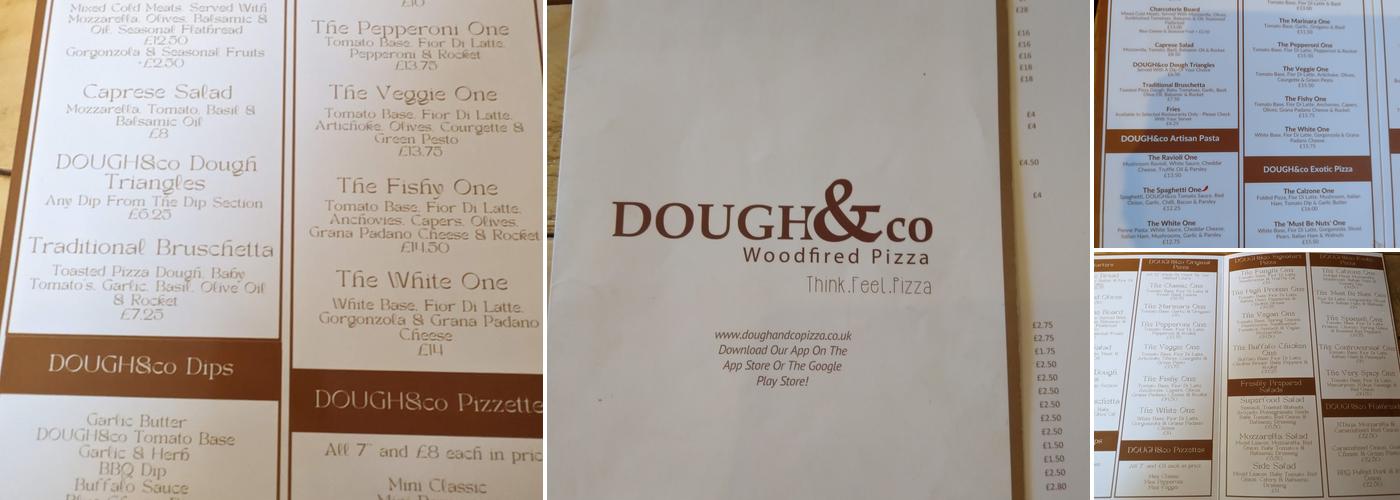 DOUGH&co WoodFired Pizza Sudbury Menu