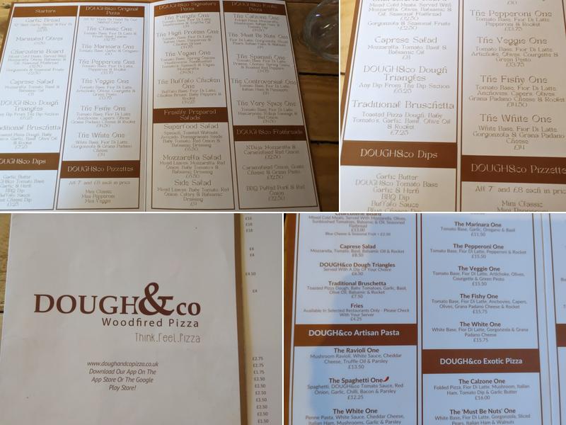 DOUGH&co WoodFired Pizza Sudbury Menu