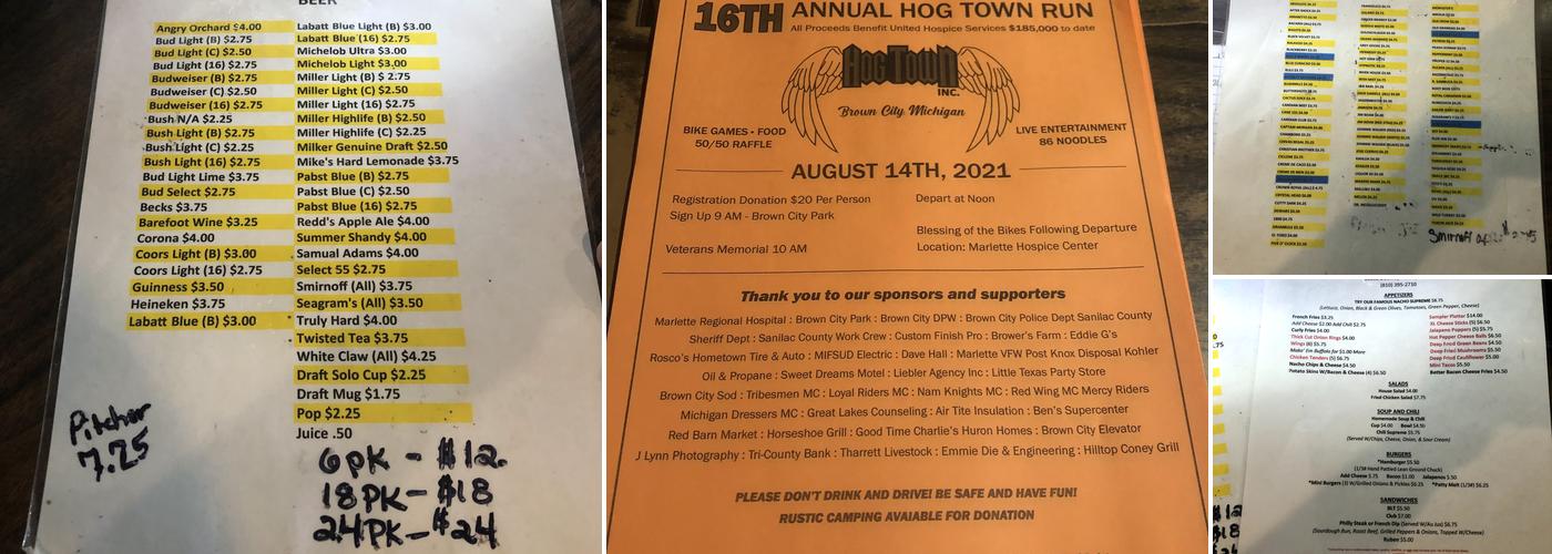 Good Time Charlie's Menu