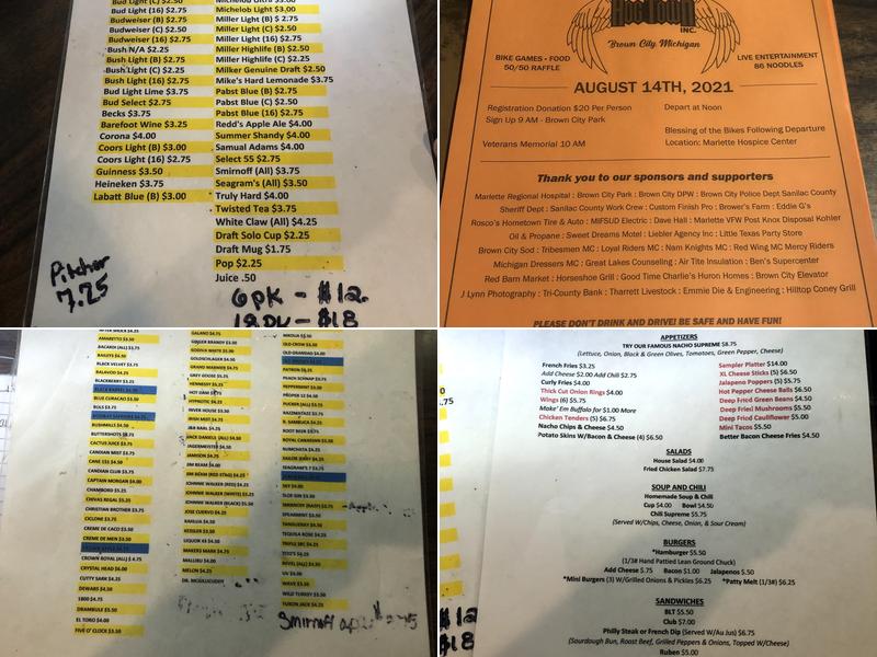 Good Time Charlie's Menu