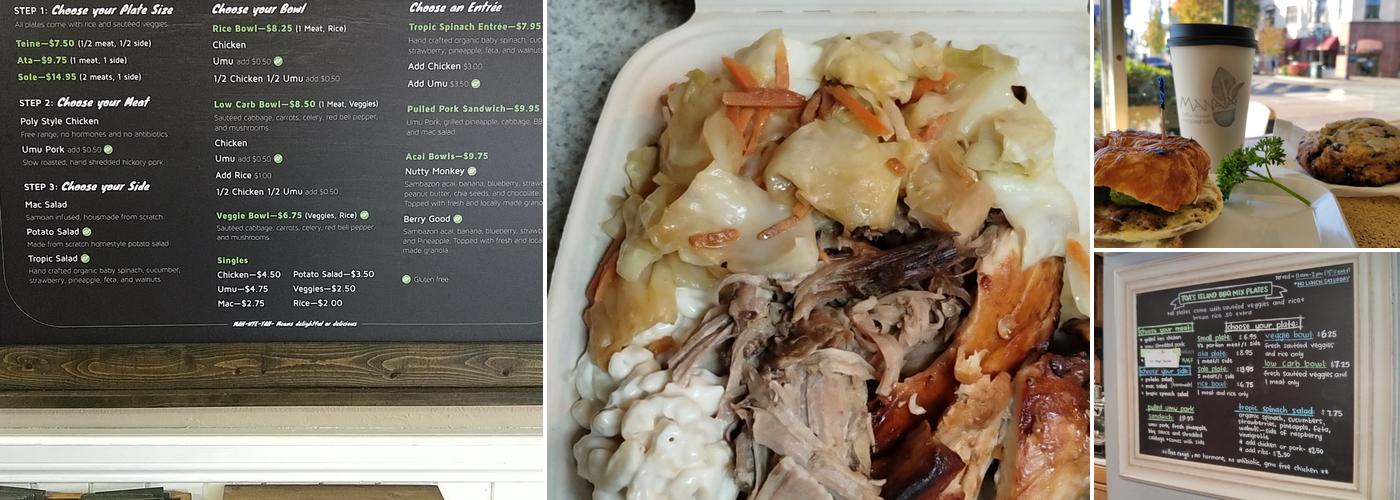 Manaia Coffee House and Island Grill - Hillsboro Menu