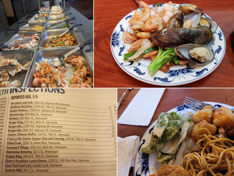 Canton Chinese Buffet Menu