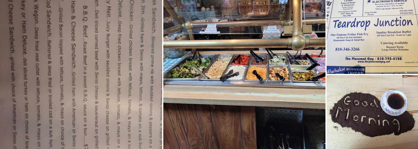 Teardrop Junction Menu