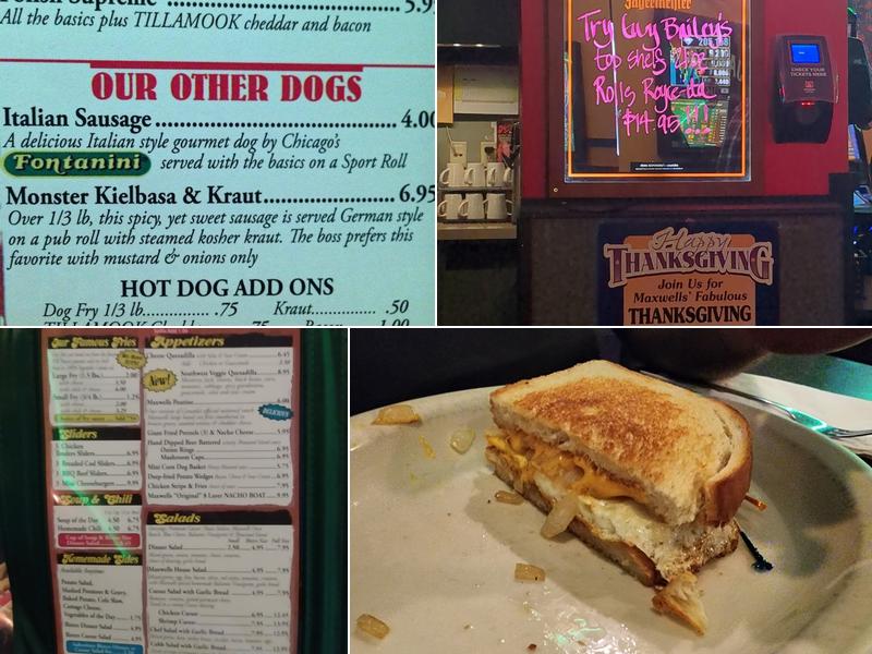 Maxwells Pub & Grill Menu