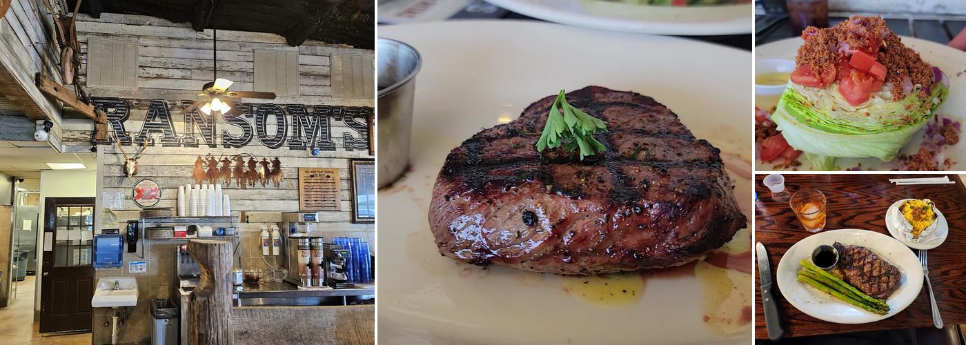 Ransom's Steakhouse & Saloon Menu