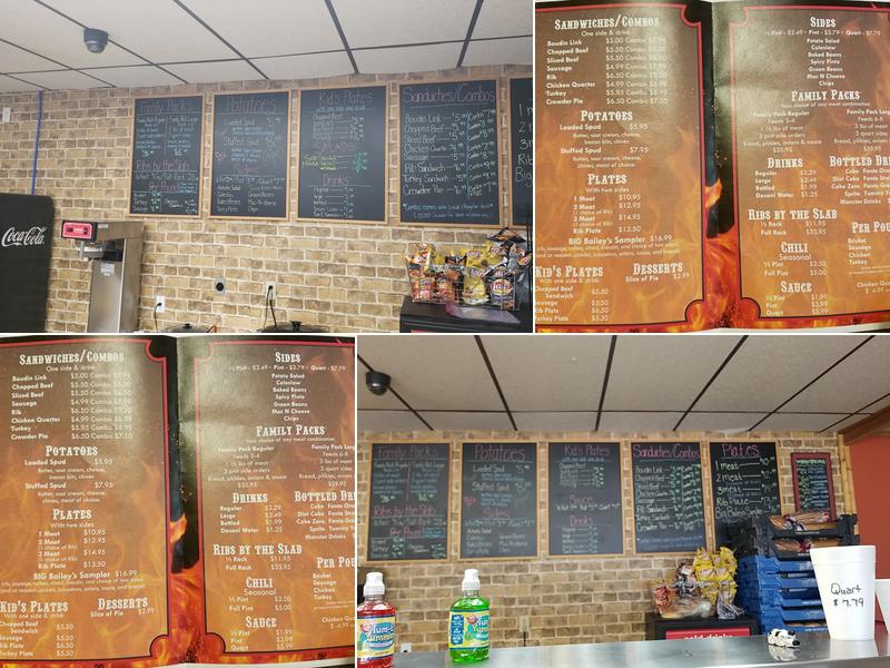 Bailey's BBQ Menu