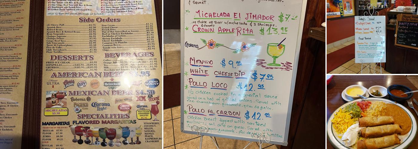 El Jimador Mexican Grill and Bar Menu