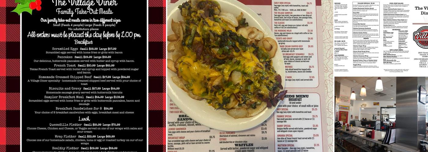 The Village Diner Menu