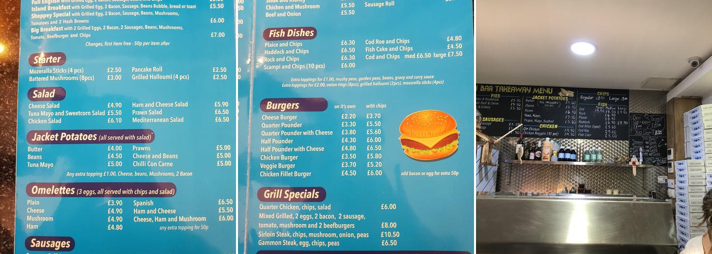 Island Fish Bar Menu