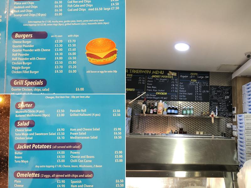 Island Fish Bar Menu