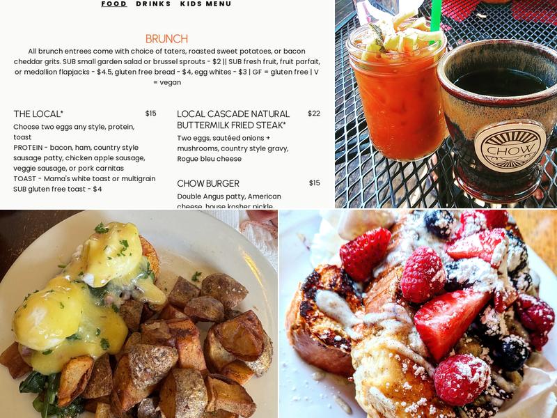 Chow Menu