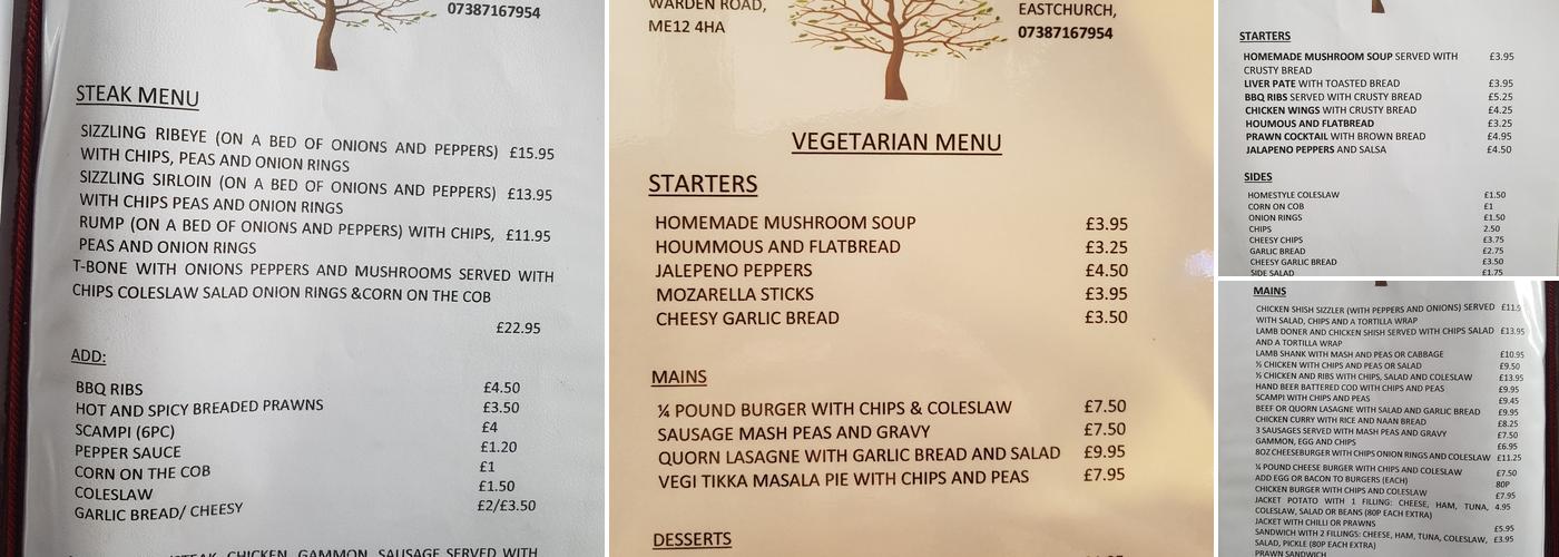 The Walnut Tree Menu