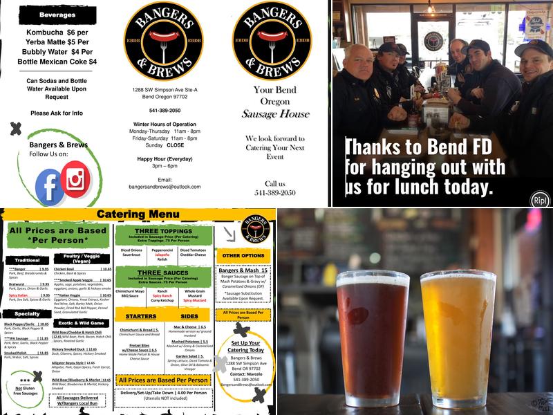 Bangers & Brews - Westside Menu