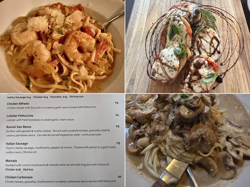 Pomodori Osteria and Bar Menu