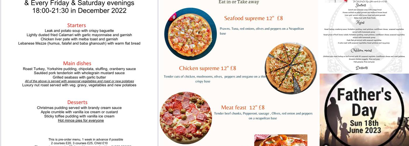 The King’s Cafe Menu