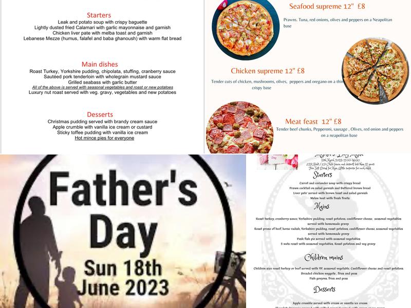 The King’s Cafe Menu